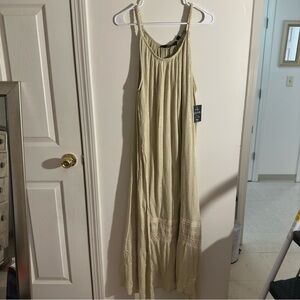 Flowy Cream Maxi Dress